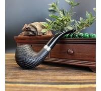 Pipa de fumar con filtros negros de 9 mm