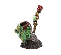 Pipa de fumar de rana con base de nogal andino Made in the Andes