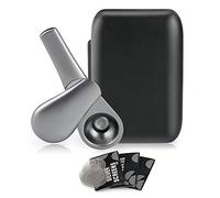 Pipa de fumar jamaiquina de Miruike, pipas de tabaco de aleación de zinc y accesorios de diseño especial con imán, caja de regalo para Navidad, Acción de Gracias (plata)