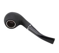 Pipa de resina desmontable para fumar tabaco, de primera calidad, para hombre (negra)