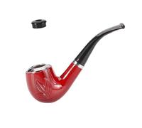 Pipa de tabaco, pipa clásica para fumar Pipa perfecta para principiantes como regalo del Día del Padre (G)