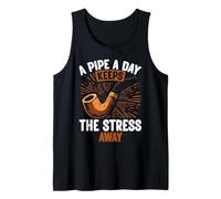 Pipa fumar gráfico aficionado fumar rollo fumador de pipa Camiseta sin Mangas