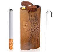 Pipa One Hita para fumar - Caja de Madera con Tapa Magnética y Palo Limpiador - Estuche Portátil para Hierbas y Tabaco - Diseño Elegante y Reutilizable