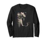 Pipa para Fumar con diseño de Elefante, Estilo Vintage, Divertido Animal Manga Larga
