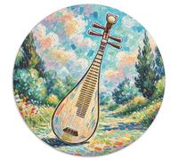 Pipa Rompecabezas Circular 1000 Piezas Instrumento Musical Juego De Habilidad para Toda La Familia Idea De Regalo para Ella O Él para Adultos Y Niños 1000pcs (67.5x67.5cm)