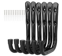 pipabiba Ganci per scaletta da garage da 17 cm, 6 Organizer per appendiabiti per montaggio a parete resistente per sedie pieghevoli, utensili elettrici, tubi da giardino (19 cm x 17 cm)