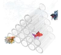 Pipas de Camarón - de Camarones Acrílico Transparente para Acuario | Pequeño Hábitat de Peces y Camarones, Tubo de reproducción Que esconde Tubos Ocultos en Cuevas