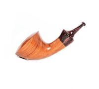 Pipas de fumar, tubo de tabaco de madera de palisandro, kit de inicio de pipa de tabaco con limpiadores de tuberías, filtros de tubería de 9 mm, tubo de cuenco de fumar para regalos (C)