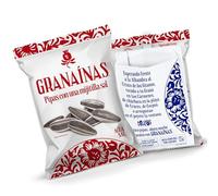 Pipas Granainas Agua y Sal con una Mijitilla de Sal | Sol de Alba | Expositor con 10 Bolsas de 110 g | Semillas de Girasol Tostadas al Punto Justo | Snack Natural, Crujiente y Sabroso