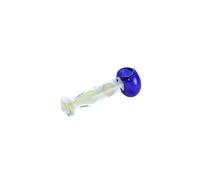 Pipas para fumar de vidrio con cuchara - Tubo de cristal pequeño con diseño de medusa color azul - Idea de regalo para padre, hermano, amigo, novio.