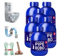 Pipe Bobo Drain Cleaner, 2pcs Pipe Bobo Cleaner, Powerful Pipe Dredge Agent, Strong Pipe Excavator, Desbloqueador de inodoros para cocina al aire libre y baño, ducha (6 unidades)