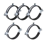pipe clamp, 5 uds ajuste 20-160mm tubo OD M8 M10 abrazadera de tubo hembra soporte suspensión fija plomería agua 304 acero inoxidable,hose connection(5pcs 100mm)