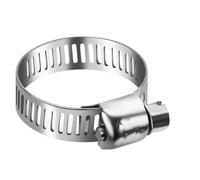 pipe clamp, Kit surtido de abrazaderas de manguera de acero inoxidable, abrazaderas de línea de combustible de Metal ajustables con destornillador for fontanería automotriz, 100 Uds.,hose connection