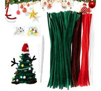Pipe Cleaner Christmas Tree Kit Educational Handcrafted Seasonal Decoration