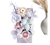 Pipe Cleaner Flower, DIY Bendable Sticks, Medium Size Twisting Craft Kit with Colorful Fuzzy Wires, Cooking with Compact Design, Easy Floral Craft Tool, Pipe Cleaner Kit for Bouquet Art