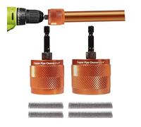 Pipe Cleaner Tool | Metal Copper Pipe With Brush Replacement Cleaning Professio designed to Polish And Clean Copper Pipes Effectively, This Tnal for Metal Tubing Thread PVC Conduit