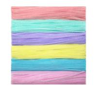 Pipe Cleaners - Colorful Fuzzy Sticks, Chenille Stems For Craft Making | Twisting Bar Set For Kids Craft Projects, Handmade Materials, Colored Wool Strips For Toy Making, Macaron Plush Strips