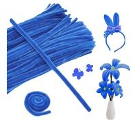 Pipe Cleaners Craft Supplies - Plush 100Pc Bundle | Anti Shedding DIY Art Projects Sculpting Modeling Decor | Kids Girls Boys Preschool Classroom Birthday Party Fun
