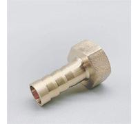 Pipe connector 10pcs Brass Hose Fitting 4mm 6mm 8mm 10mm 19mm Tail 1/8" 1/4" 1/2" 3/8" BSP Female Thread Copper Connector Joint Coupler (Size : 6mm, Thread Specification : 12) Plumbing Fittings
