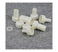 Pipe connector 10pcs G1/2 Female Thread To 4~20mm PE Straight Connectors Drip Irrigation Aquarium Fish Tank Air Pump Hose Joints and Silicone Gasket (Color : With Silicone Gasket, Size : G1l2x8mm)