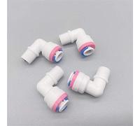 Pipe connector 10pcs RO Water Elbow Check Valve Quick Coupling Fitting 1/4" OD Hose To 1/8"BSP Male Reverse Osmosis System Pipe Connector Plumbing Fittings