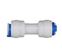 Pipe connector 10pcs RO Water System Equal Straight 1/4" 3/8" Hose Connection Coupling Reducing Quick Pipe Fitting Reverse Osmosis Connector (Size : A Size 6.35mm 6.35mm) Plumbing Fittings