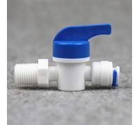 Pipe connector 5pcs 1/4" 3/8"OD Tube PE Pipe Fitting Hose Straight Backwash Controlled Ball Valve Aquarium RO Water Filter Reverse Osmosis System (Color : C 1l4inch 6.5mm Male) Plumbing Fittings