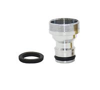 Pipe Fittings 30 Pieces of Brass Female M22 M24 Male Threaded Connector 5/8" Faucet Quick Connector for Bathroom Faucet Copper Fittings (Color : Plating Silver)