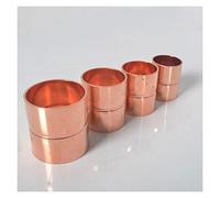 Pipe Fittings 6.35mm 1/4" Inner Diameter Copper End Feed Straight and Equal Diameter Connection Plumbing Fitting Socket Welding Water Gas Oil Thickness is 0.65mm Plumbing Fittings
