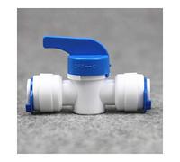 Pipe Fittings & Accessories 5pcs 1/4" 3/8"OD Tube PE Pipe Fitting Hose Straight Backwash Controlled Ball Valve Aquarium RO Water Filter Reverse Osmosis System (Color : A 6.5mm) Plumbing Fittings