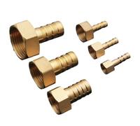 Pipe Fittings Brass ID 3mm-25mm Hose Connector M6-M22 AND 1/8'' 1/4'' 3/8"1/2'' Female Thread(16mm,1/4")