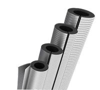 Pipe freeze protection, open-ended self-adhesive insulation pipe, aluminum foil surface layer, rubber foam material, waterproof(Id 34mm,THK10mm)