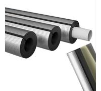 Pipe Insulation Foam Tube with Aluminum Foil, Pre Slit Rubber Hose , For Protecting Pipes and Heat Preservation(50mm,43mm)