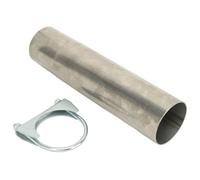 Pipe Reducer Adapter | 2.75in to 3in Aluminized Steel Connector | Secure Clamp Fit for Car Systems/Automotive Repair | Leak Prevention Design
