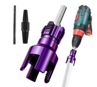 Pipe Threading Tool, Internal External Thread Cutter, Heavy Duty Steel Thread Repair Tools, Rust Resistant Opener for Plumbing, Garaje, Basement, Garden, Outdoor Projects, Violeta