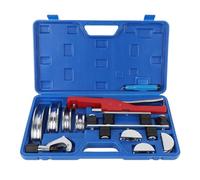 Pipe Tube Bender 90 Deg Forward Reverse, Metal Tubing Bender Kit with 7 Dies, for Automobile Brake Lines, Cooling Lines and HVAC Refrigeration