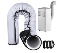Pipe Wrap Around, Air Conditioner Tube Heat Sleeve, Flexible Pipe Insulation Plumbing Irrigation Furnace Heater Garden HVAC, Durable Weather-Resistant Cover for Indoor, 152x56cm