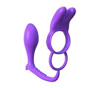 Pipedream Anillo y Plug Vibrador, Color Lila - 1 Anillo y Plug Vibrador