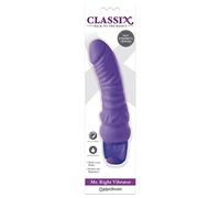 PIPEDREAM Classix Sr. derecho vibrador - púrpura - 1 Unidad