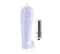 Pipedream Classix - Textured Sleeve & Bullet, Clear 90 ml