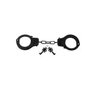 Pipedream Fetish Fantasy Series Designer Metal Handcuffs, Black, One Size