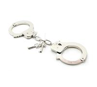 Pipedream Fetish Fantasy Series Designer Metal Handcuffs, Silver, One Size