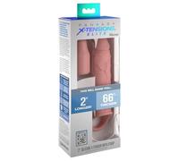 Pipedream Fantasy X-tensions Elite 2" Silicone X-tension with Strap, Light, 51 mm