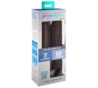 Pipedream Fantasy X-tensions Elite 3" Silicone X-tension with Strap - Brown, Brown, 24,1 cm