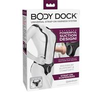 PIPEDREAMS Body Dock Strap-On Suspenders - arnés de tirantes con base de succión