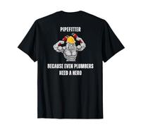 Pipefitter Hero, Funny Fitter Journeyman, perro de casco duro Camiseta