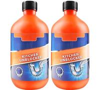 Pipeline Dredging Agent - Kitchen Unblocker - Powerful Pipe Dredge Agent, Pipe Unclogging Dissolving Agent,Drain Clog Remover Agent,Sink Drain Cleaner,Toilet Pipeline Clean Tool (2Pcs)