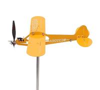 Piper J3 Cub Avión Veleta Avión 3D Veleta Techo exterior Indicador de dirección del viento Decoración de jardín (tamaño pequeño)