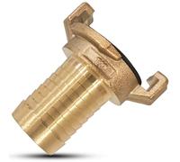 PipeSan Geka System - Racor Rápido de Latón 1″ (DN 25) | Rosca BSP/G1 Macho o Conector de Manguera de Jardín 25 mm | Compatible Gardena | Apto Agua Potable | Sin Fugas