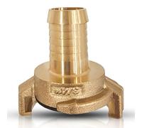 PipeSan Racor Rápido de Latón Sistema Geka 3/4ʺ - Rosca Hembra o Conector de Manguera de Jardín, Compatible Gardena, Apto Agua Potable, Calidad Probada, Sin Fugas